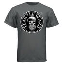 Fear The Beard Hanes Tee Shirt Perfect Gift for Beard Lovers CHARCOAL HEATHER - FRONT