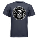Fear The Beard Hanes Tee Shirt Perfect Gift for Beard Lovers Athletic Navy - FRONT
