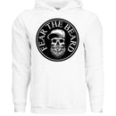 Fear The Beard Hoodie Perfect Gift for Beard Lovers WHITE - FRONT