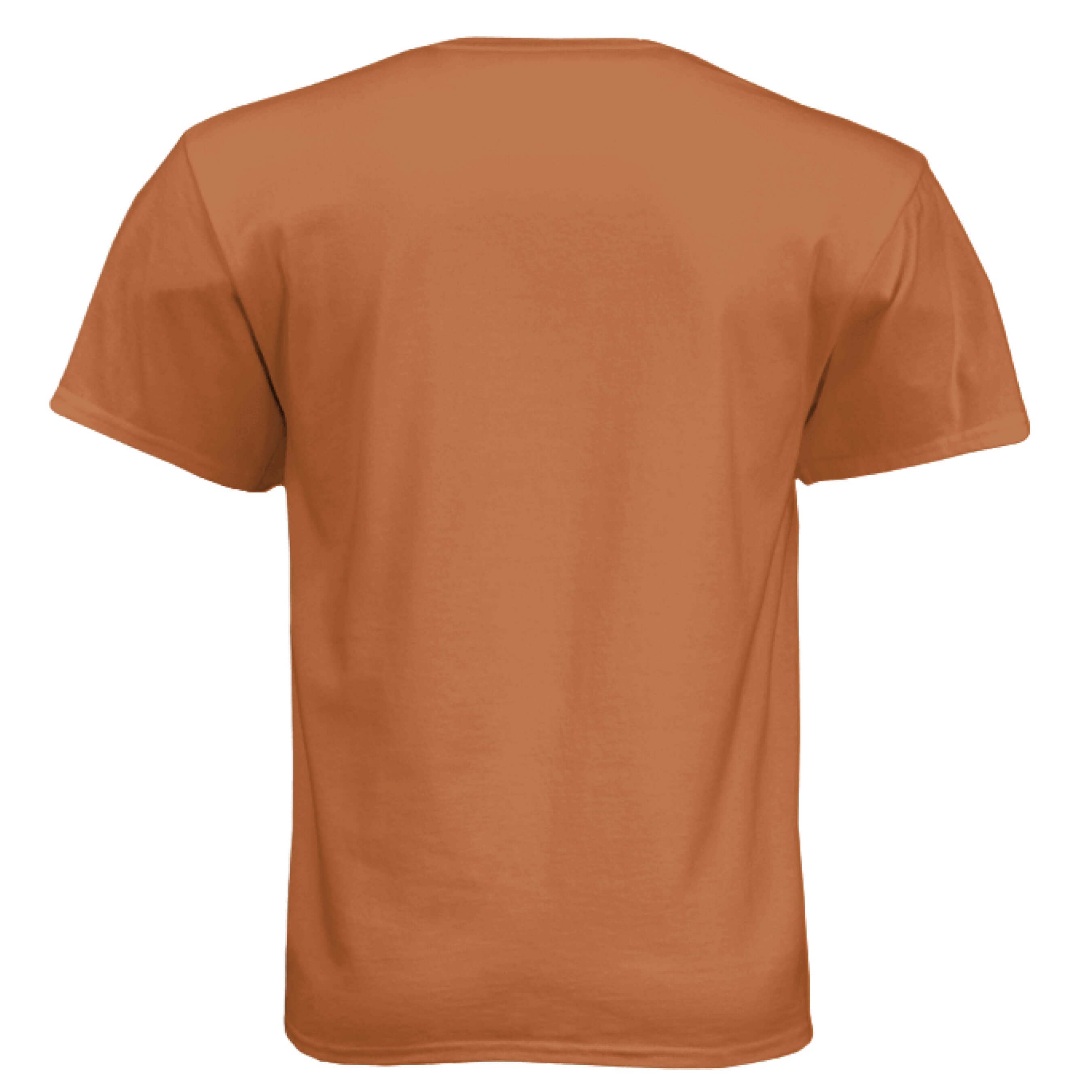 Feast & Be Thankful Bearded Skull Tee – Thanksgiving Beard Style Texas Orange - BACK