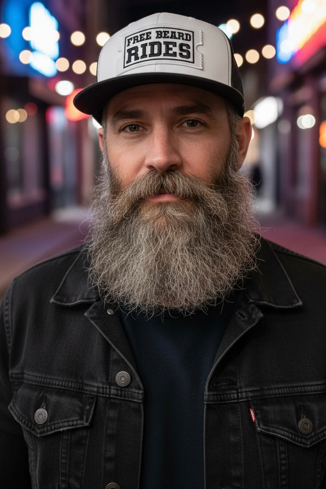 Free Beard Rides Richardson Trucker Hat For Bearded Guys