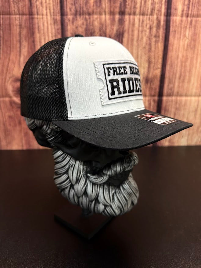 Free Beard Rides Trucker Hat - Fun & Unique Gift