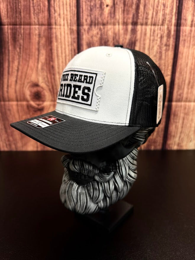 Free Beard Rides Trucker Hat - Fun & Unique Gift