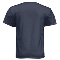 Fuck Around And Find Out Beard Skull T Shirt Blue- BACK