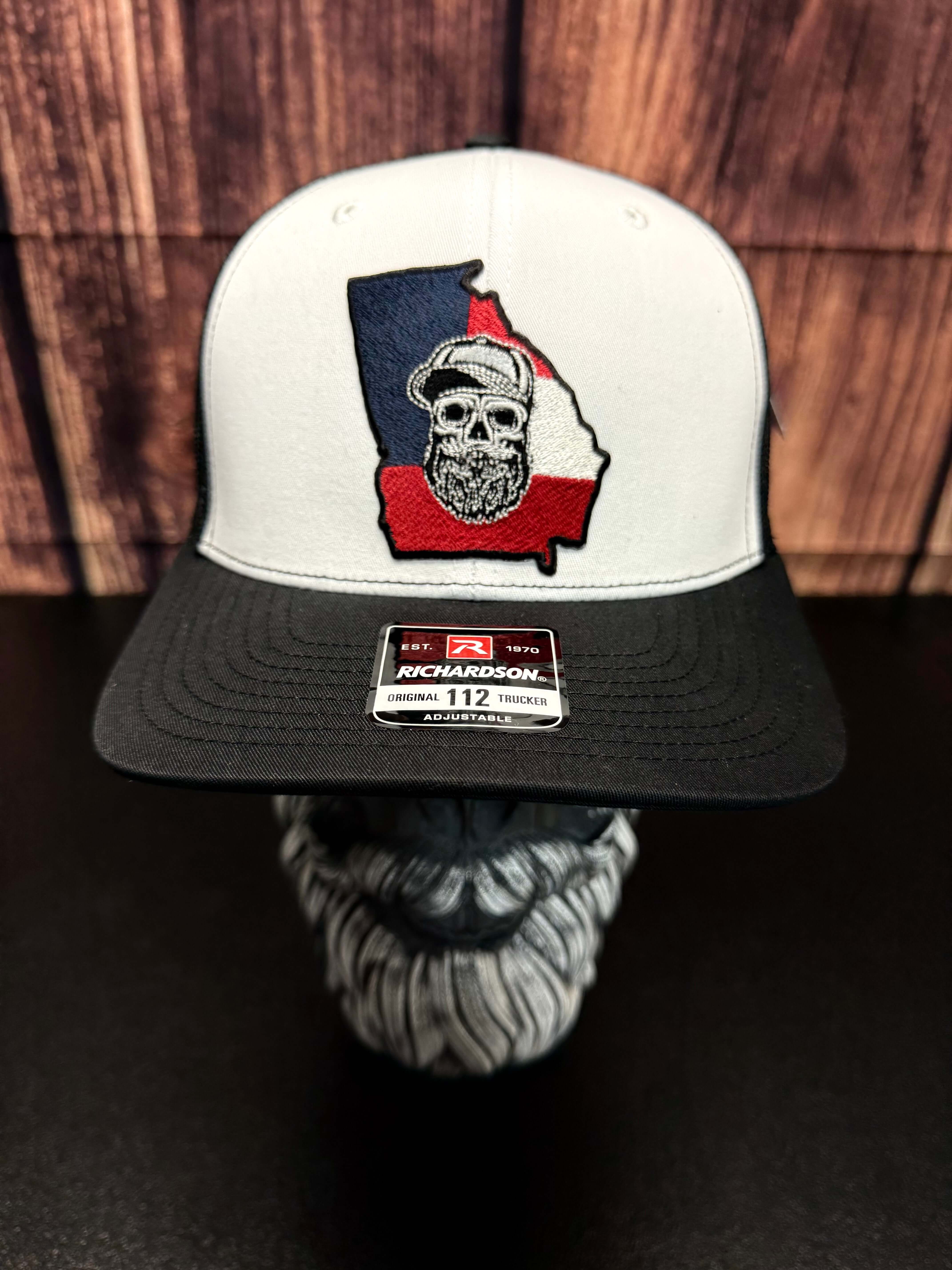 Georgia Beard Skull State Richardson Hat For The GA Guys