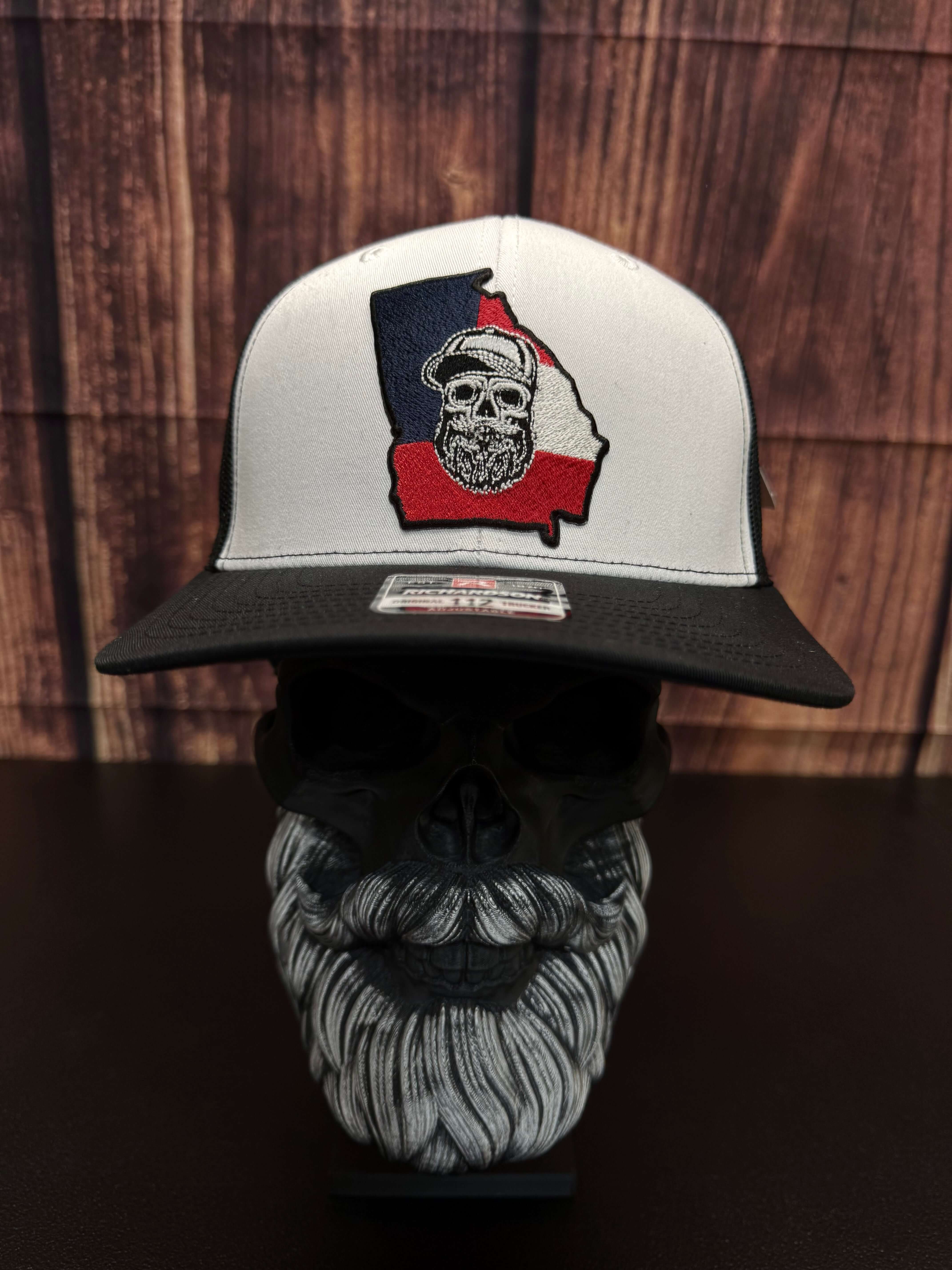 Georgia Beard Skull State Richardson Hat For The GA Guys