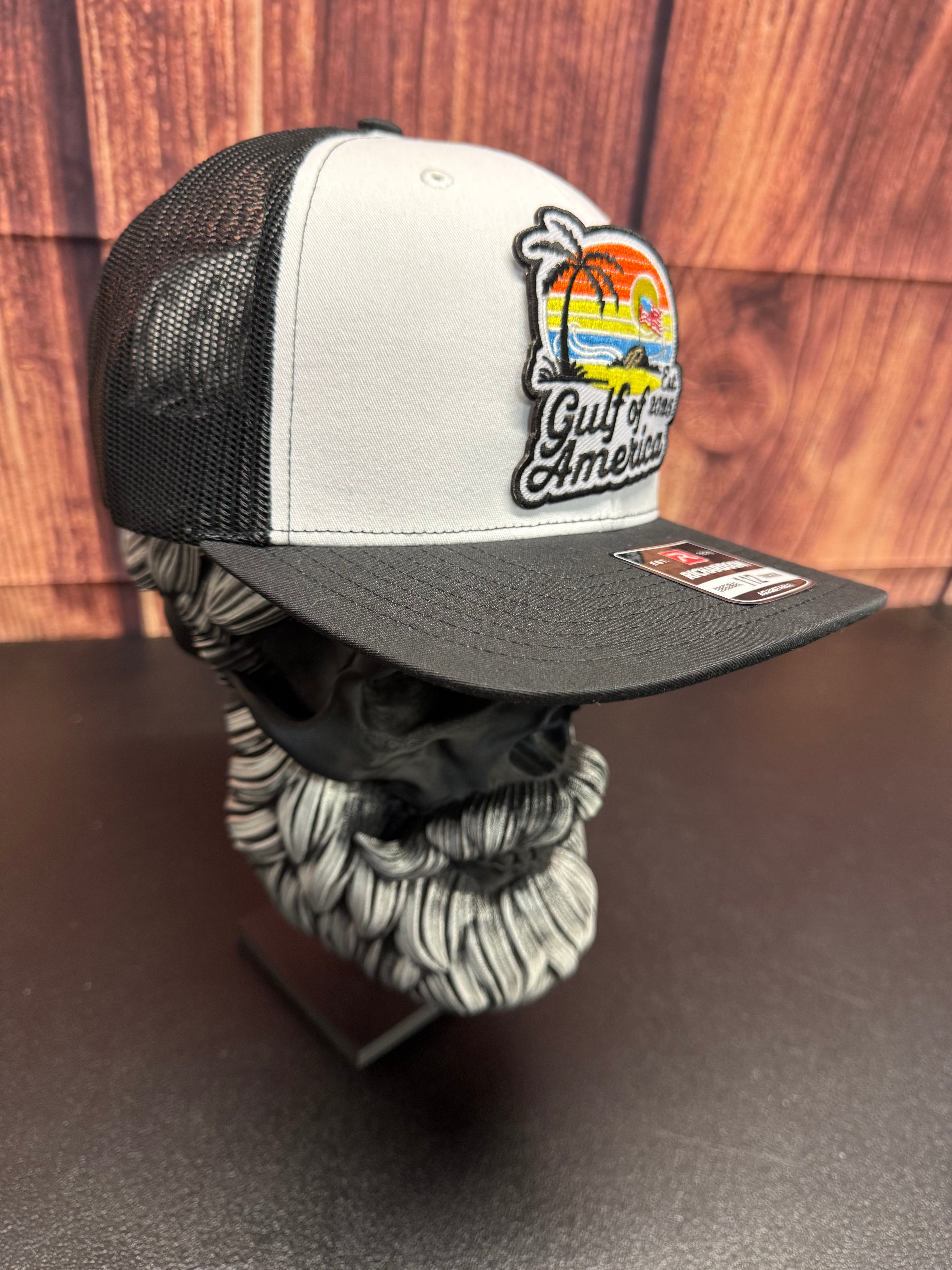 Gulf Of America 2025 Embroidered Patch Trucker Hat