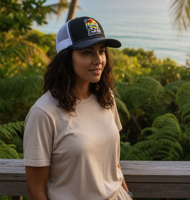 Gulf Of America 2025 Embroidered Patch Trucker Hat