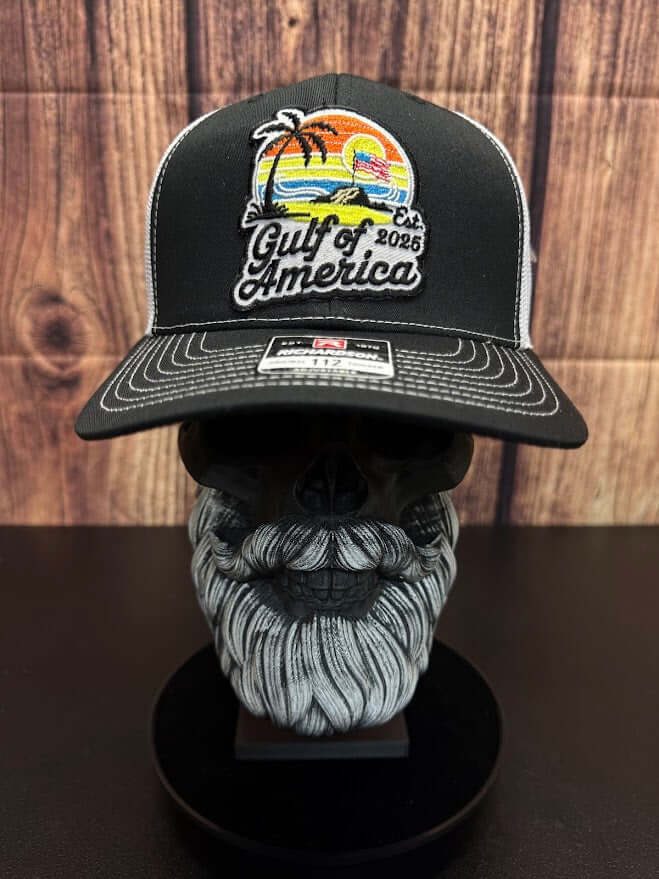 Gulf Of America 2025 Embroidered Patch Trucker Hat