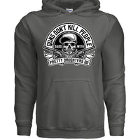 Guns Don’t Kill Dads With Pretty Daughters Do Hoodies CHARCOAL - FRONT