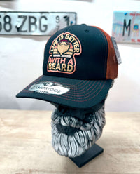 Live Is Better With A Beard Trucker Hat SnapBack Cap