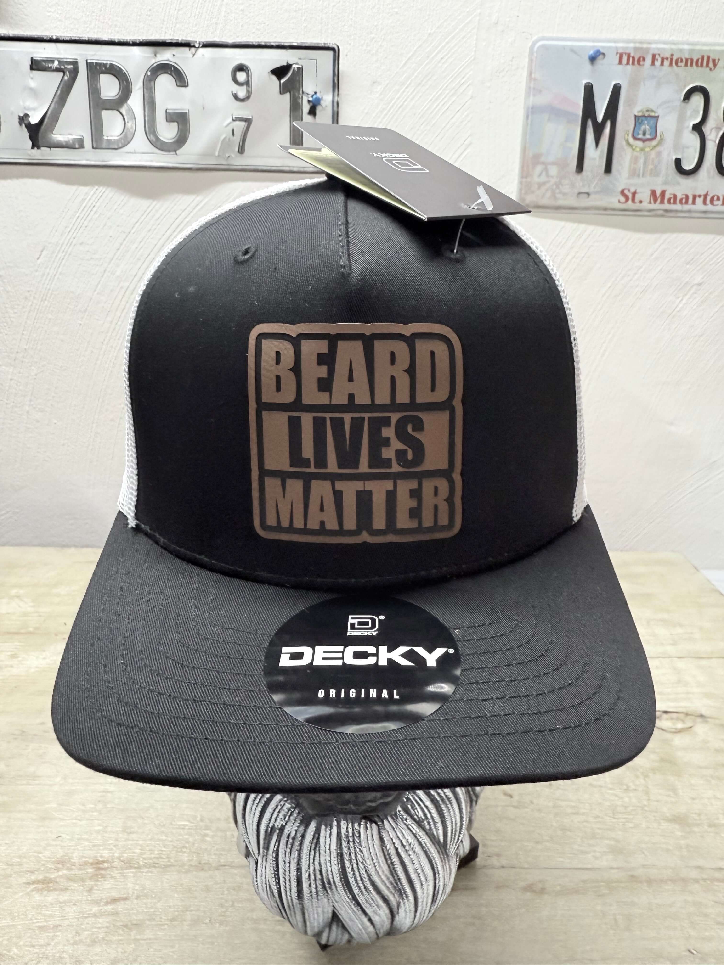 Beard Lives Matter Leather Patch Cap Trucker Hat