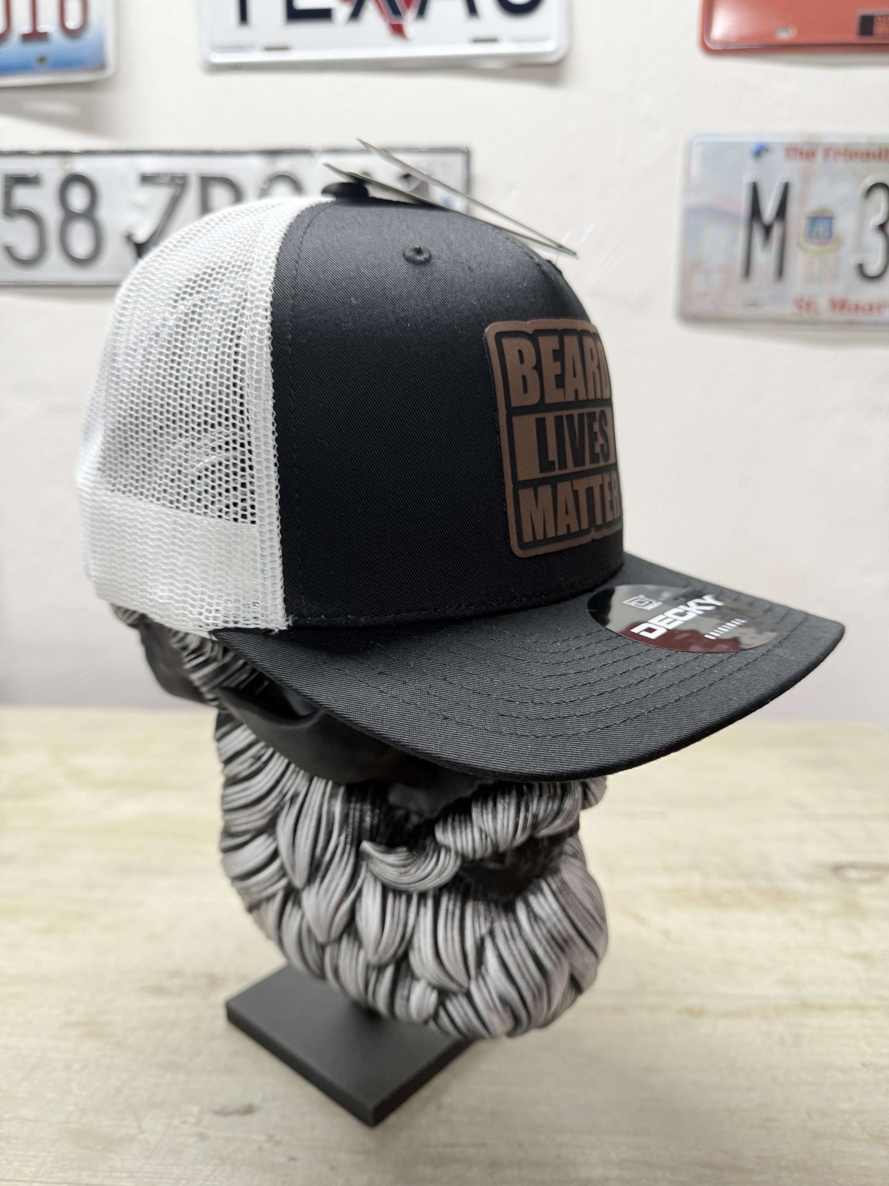 Beard Lives Matter Leather Patch Cap Trucker Hat