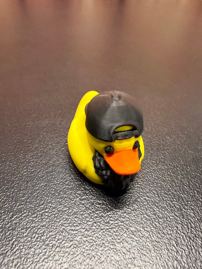 Bearded Duck – 3D Printed Plastic Collectible Rubber Duck