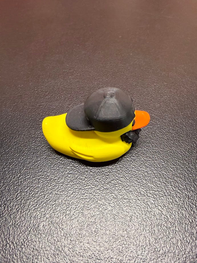 Bearded Duck – 3D Printed Plastic Collectible Rubber Duck