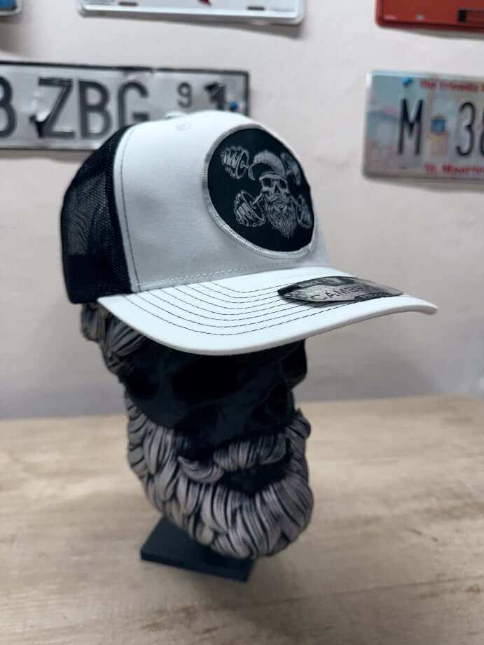 Bearded Skull Weight Lifting Workout Trucker Hat