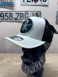 Bearded Skull Fishing Trucker Hat Patch for Outdoorsmen