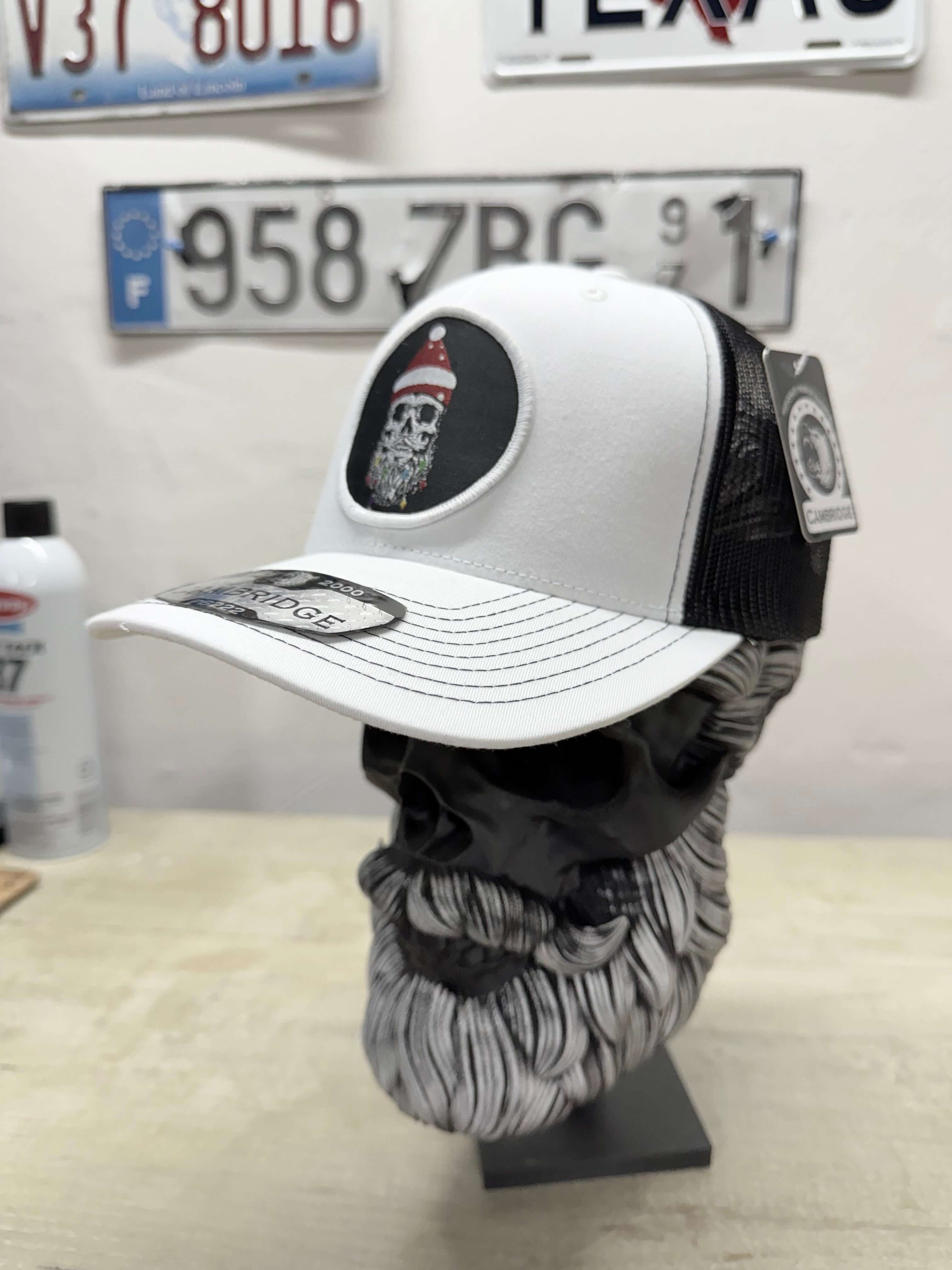 Christmas Skull Trucker Hat