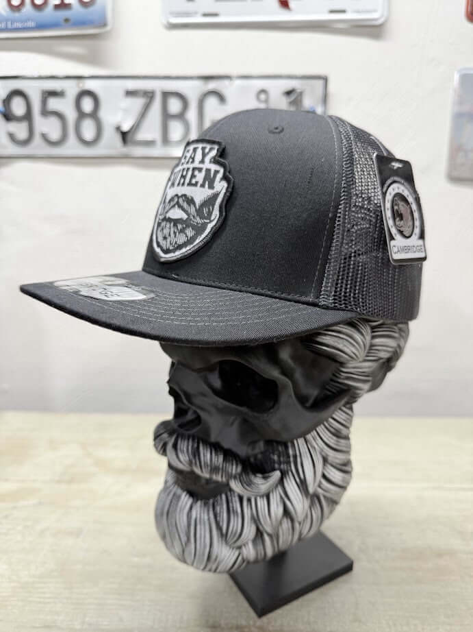 Say When Beard Trucker Hat - Ultimate Gift for Beard Enthusiasts - Fun & Unique Trucker Hat for Beard Lovers - With Free Beard Sticker