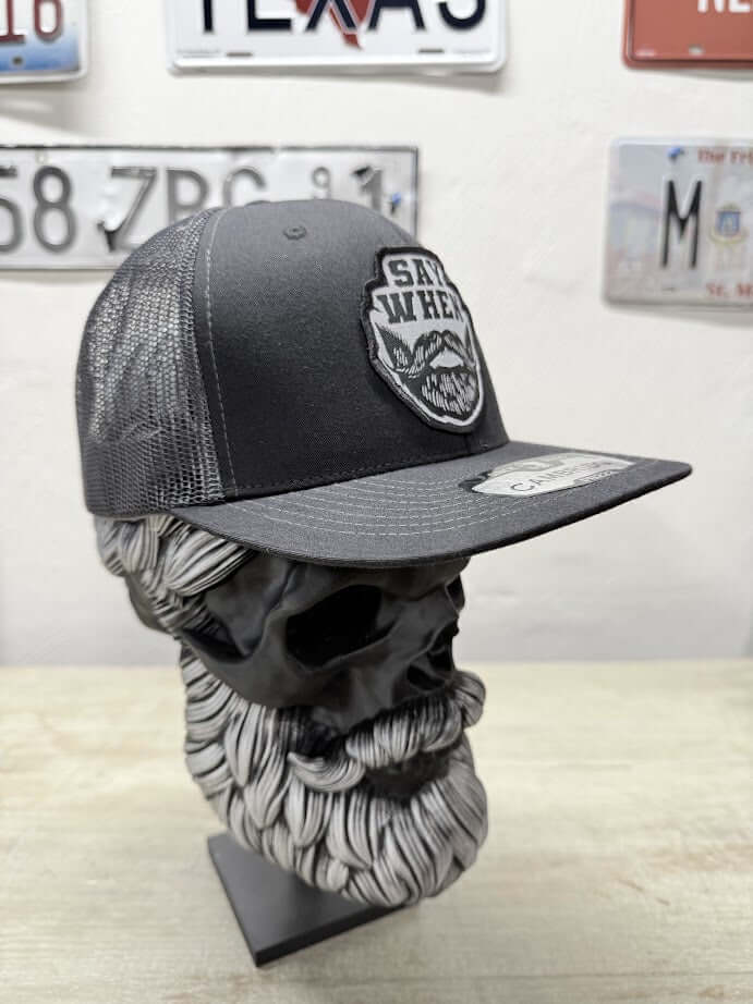 Say When Beard Trucker Hat - Ultimate Gift for Beard Enthusiasts - Fun & Unique Trucker Hat for Beard Lovers - With Free Beard Sticker