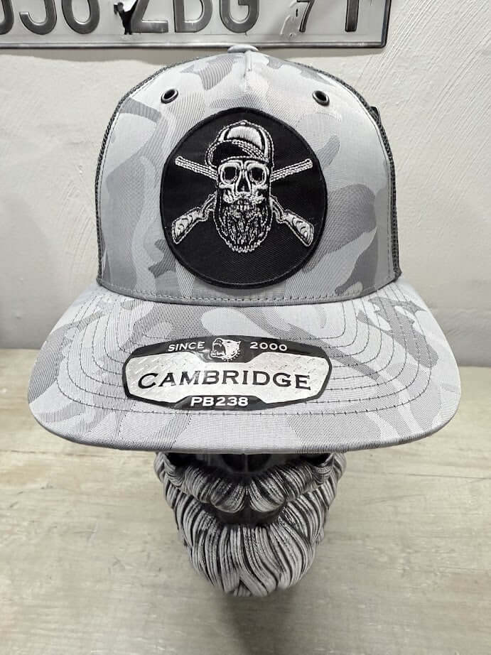 Bearded Skull Hunting Trucker Hat - Unique Gift for Men