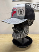 Texas Bearded Skull Cowboy Trucker Hat Snapback