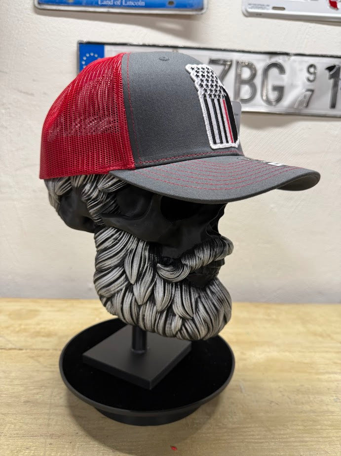 Grey/Red