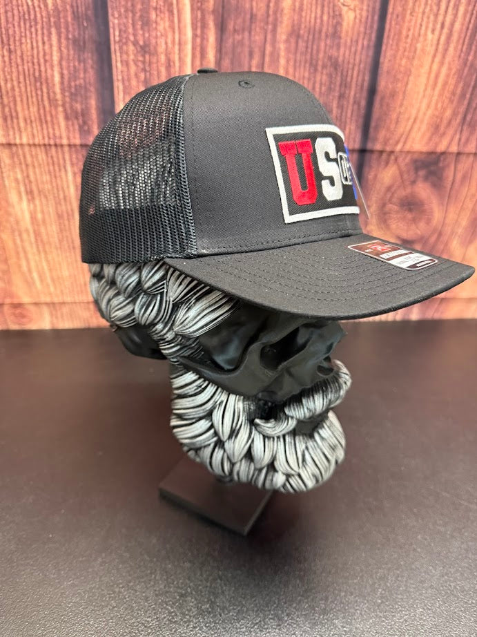U.S. OF A. Richardson Trucker Hat USA Cap Beard Guys Hat Club