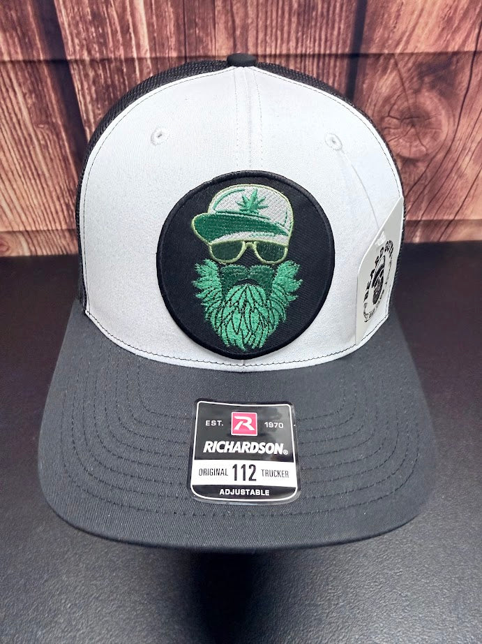 Weed Man Bearded Richardson Trucker Hat For Guys With Beards