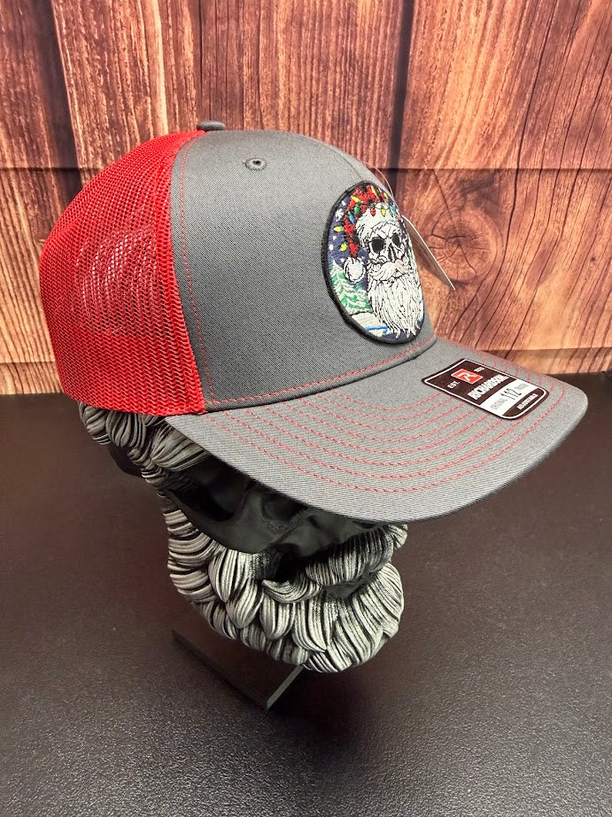 Santa Bearded Skull Holiday Beardmas Edition Richardson Hat