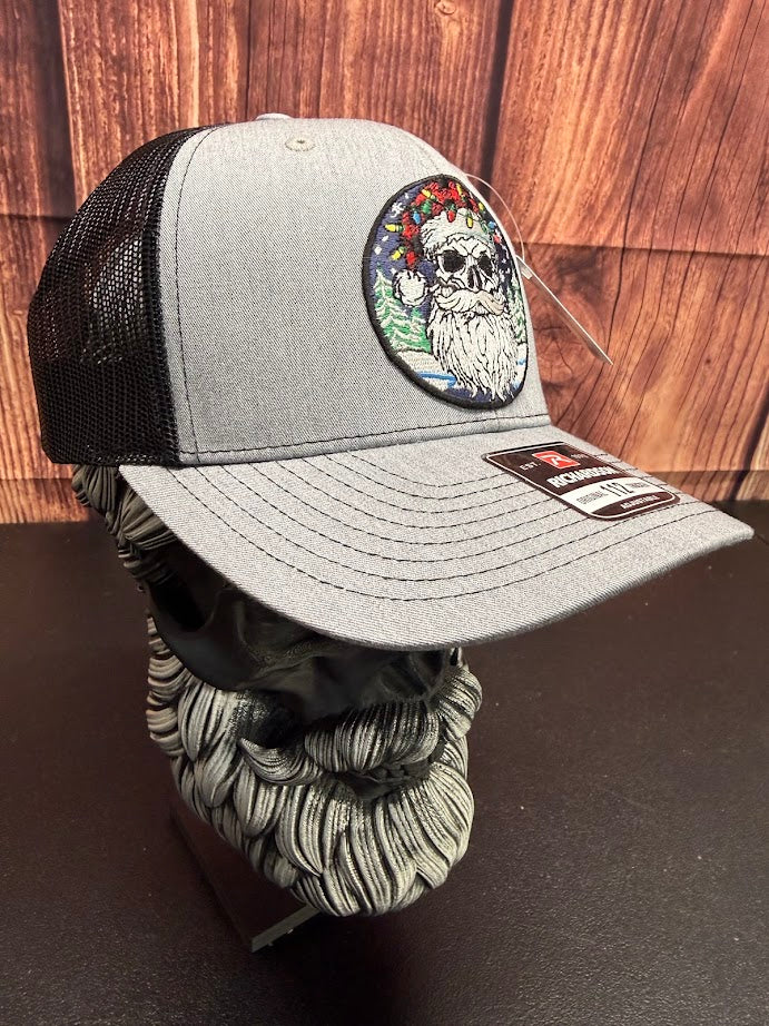Santa Bearded Skull Holiday Beardmas Edition Richardson Hat