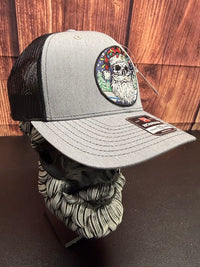 Bearded Santa Skull Holiday Beardmas Edition Richardson Hat