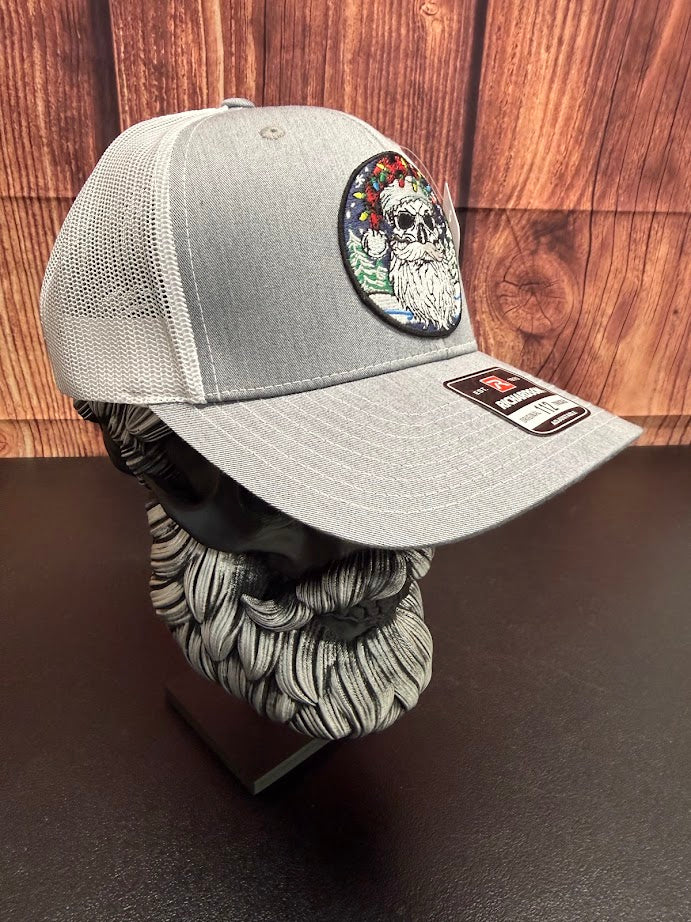 Bearded Santa Skull Holiday Beardmas Edition Richardson Hat