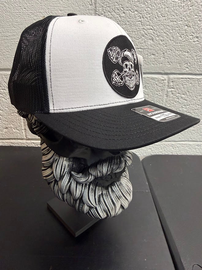 Bearded Skull Weightlifting Workout Richardson Trucker Hat