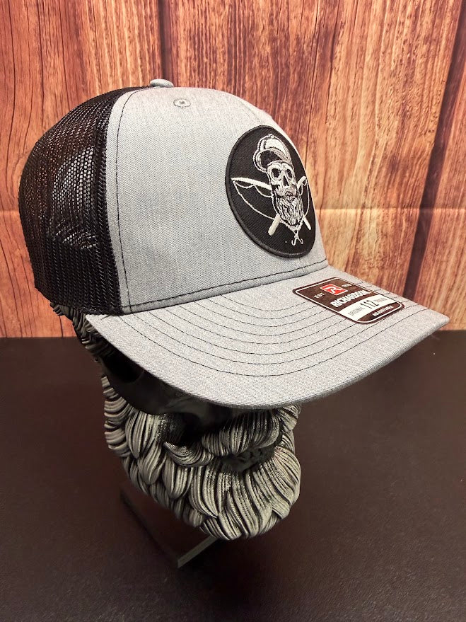 Bearded Skull Fishing Crossbones Richardson Trucker Hat