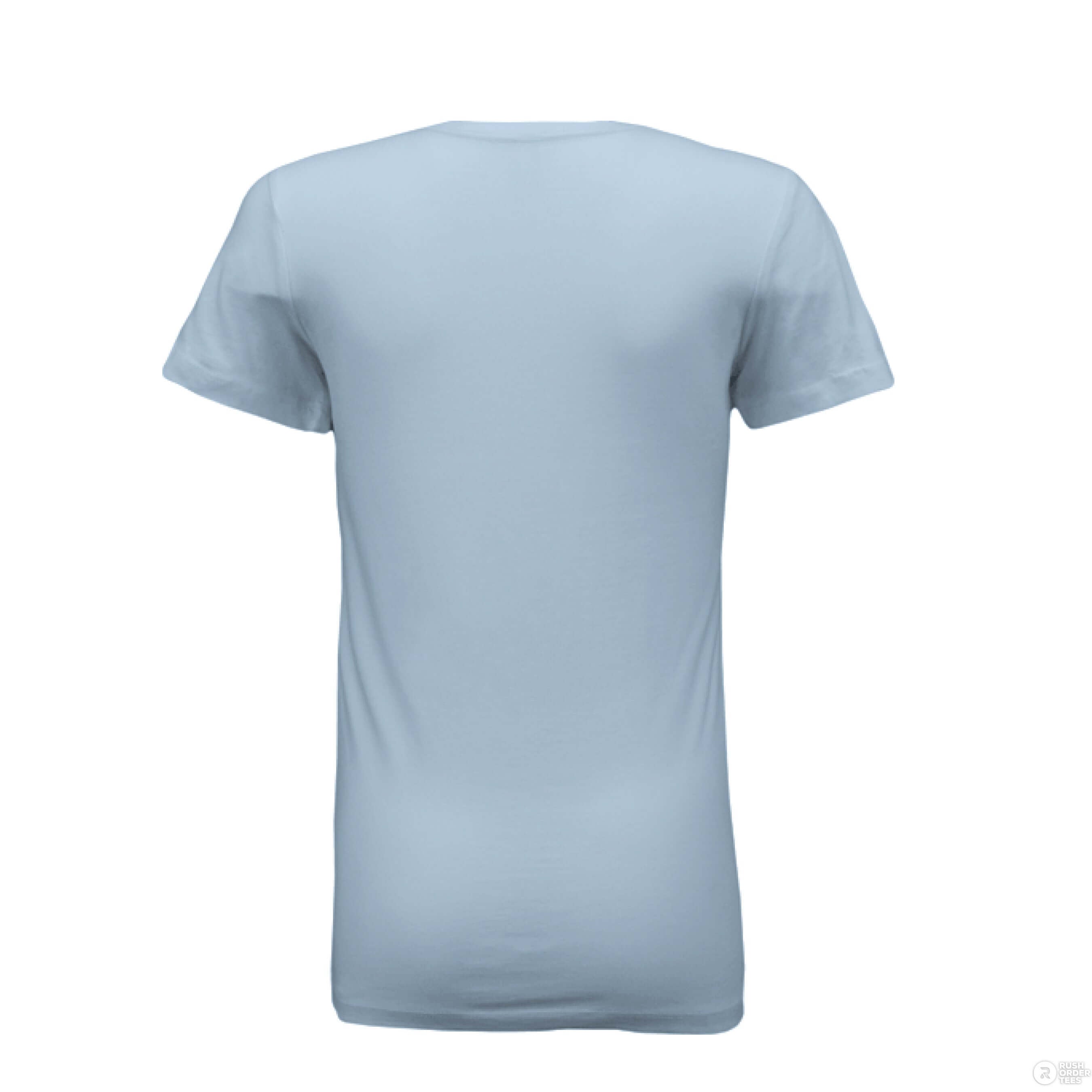 I Love Beards Bella Tee Shirt For The Ladies BABY BLUE - BACK