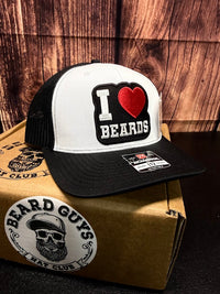 I Love Beards Trucker Hat - Fun & Unique Gift Idea