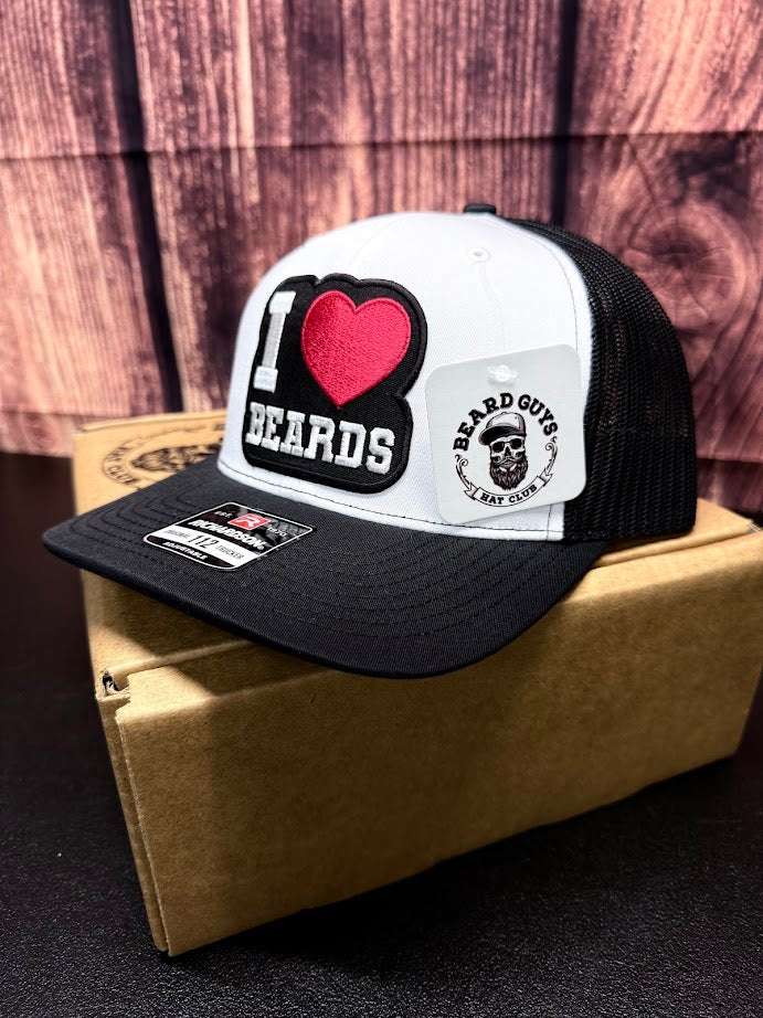 I Love Beards Trucker Hat - Fun & Unique Gift Idea