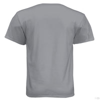 It's Never Too Long Hanes Tee Shirt For Bearded Guys Graphite - BACK