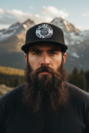 It's Not A Beard It A Saddle Bearded Skull On Richardson Hat