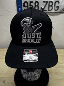 Just Grow It Bearded Skull Trucker Hat