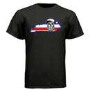 Kentucky Bearded Skull Pride T-Shirt – Bold Style for True Beard Lovers  BLACK - FRONT