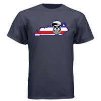 Kentucky Bearded Skull Pride T-Shirt – Bold Style for True Beard Lovers  Athletic Navy - FRONT