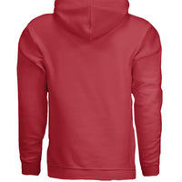 King of Aces Bearded Skull Hoodie RED - BACK