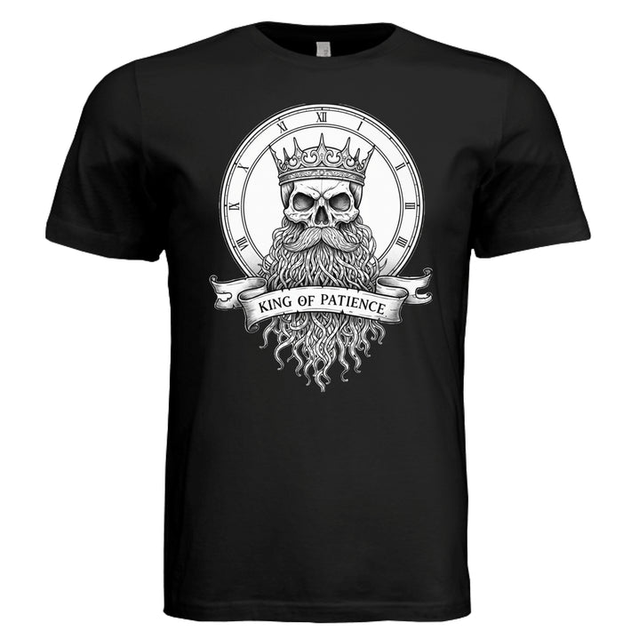 King of Patience Gothic Beard T-Shirt Symbol of Timeless Wisdom