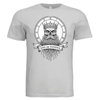 King of Patience Gothic Beard T-Shirt Symbol of Timeless Wisdom
SILVER - FRONT