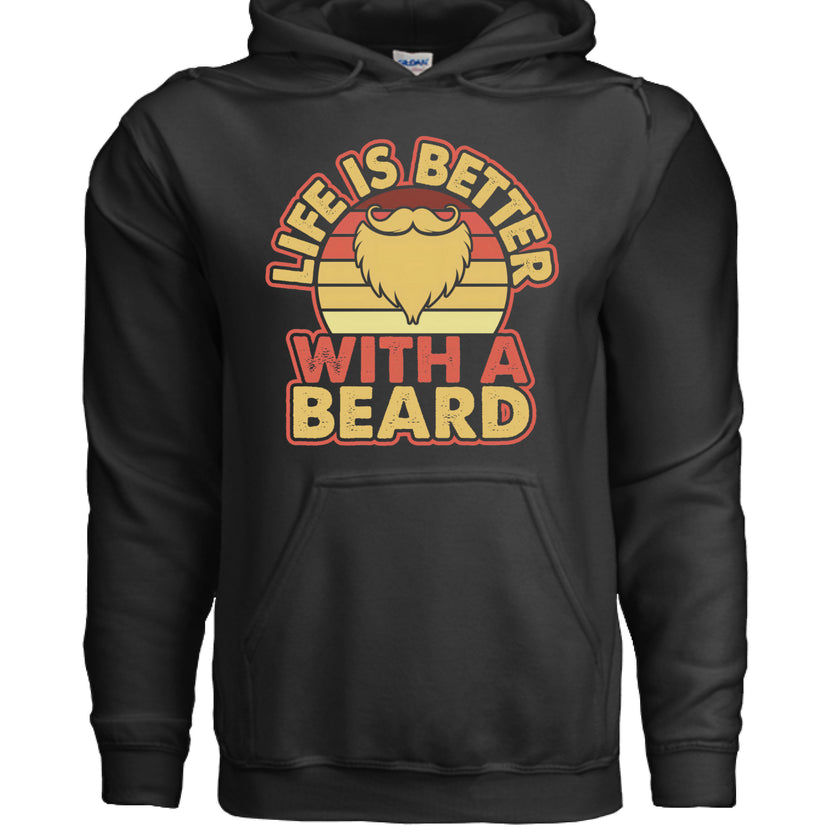 Life is Better with a Beard Vintage Hoodie For Beard Guys