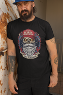 Making Beards Great Again Tee Shirt Bearded Skull Shirt Art With Patriotic Flair