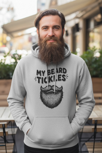 My Beard Tickles Bearded Playful Hoodie Beard Humor