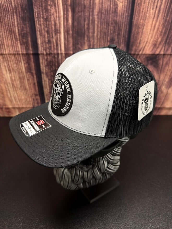 Nobody Cares Work Harder Beard Skull Richardson Trucker Hat